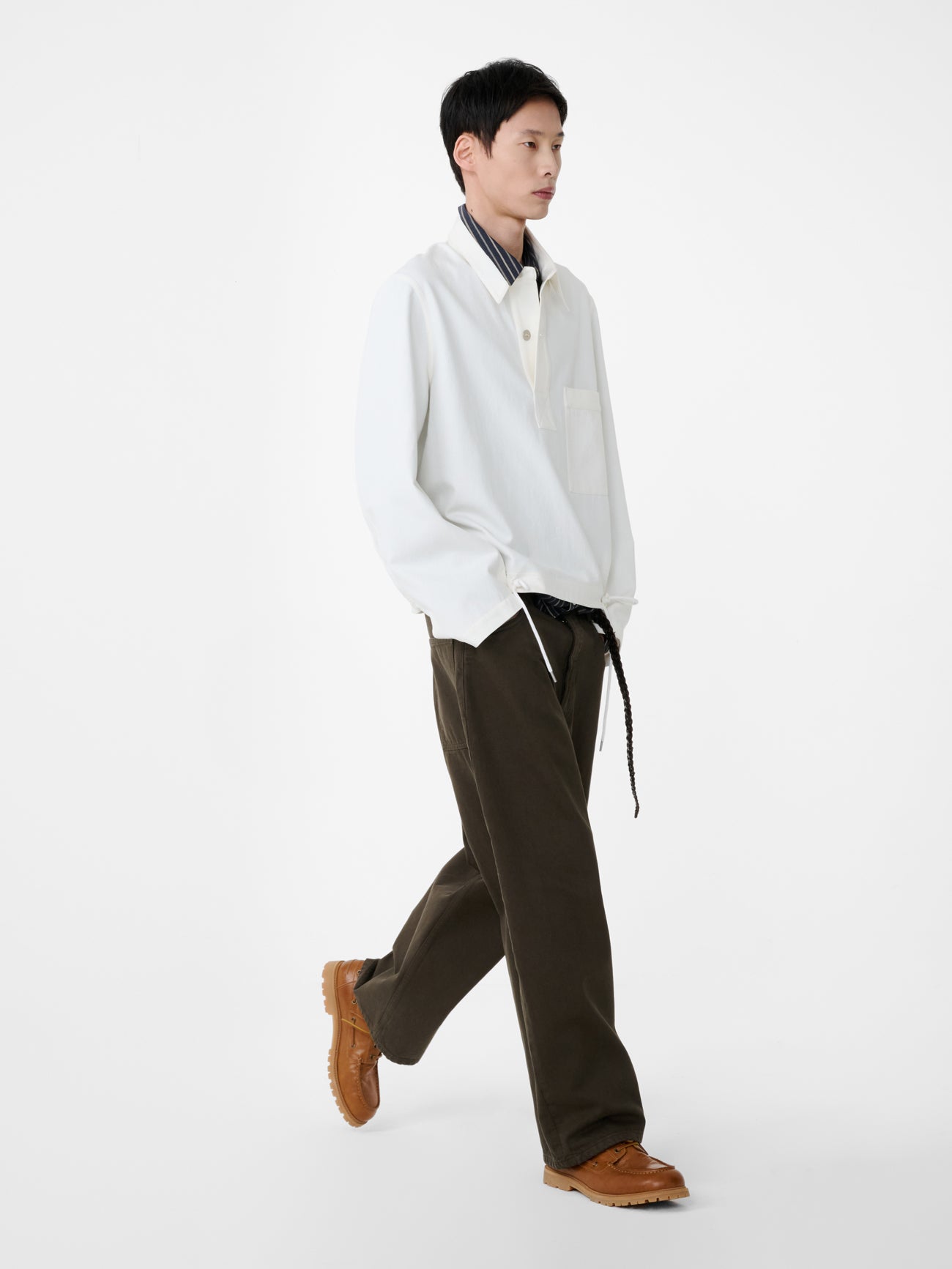Stowe Shirt in Salt - Studio Nicholson