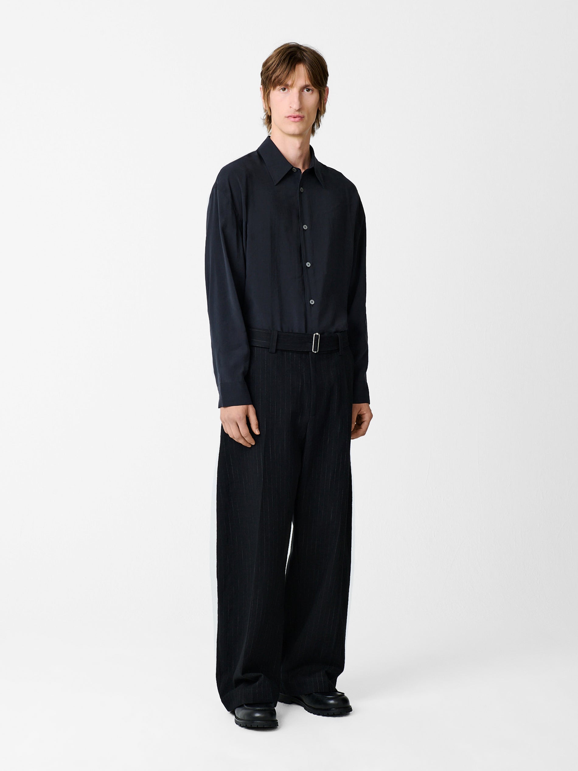 Strike Shirt in Darkest Navy - Studio Nicholson