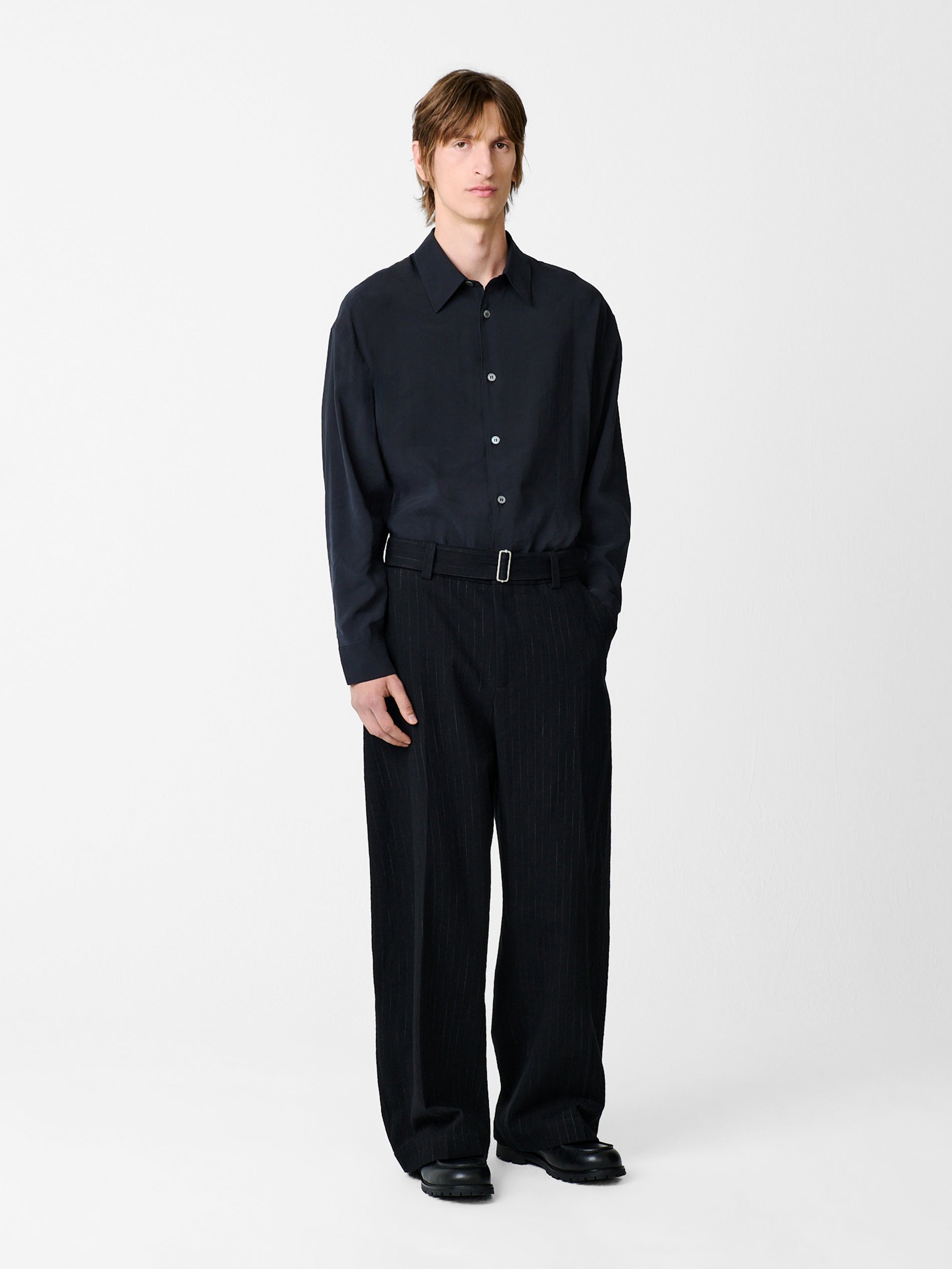 Strike Shirt in Darkest Navy - Studio Nicholson