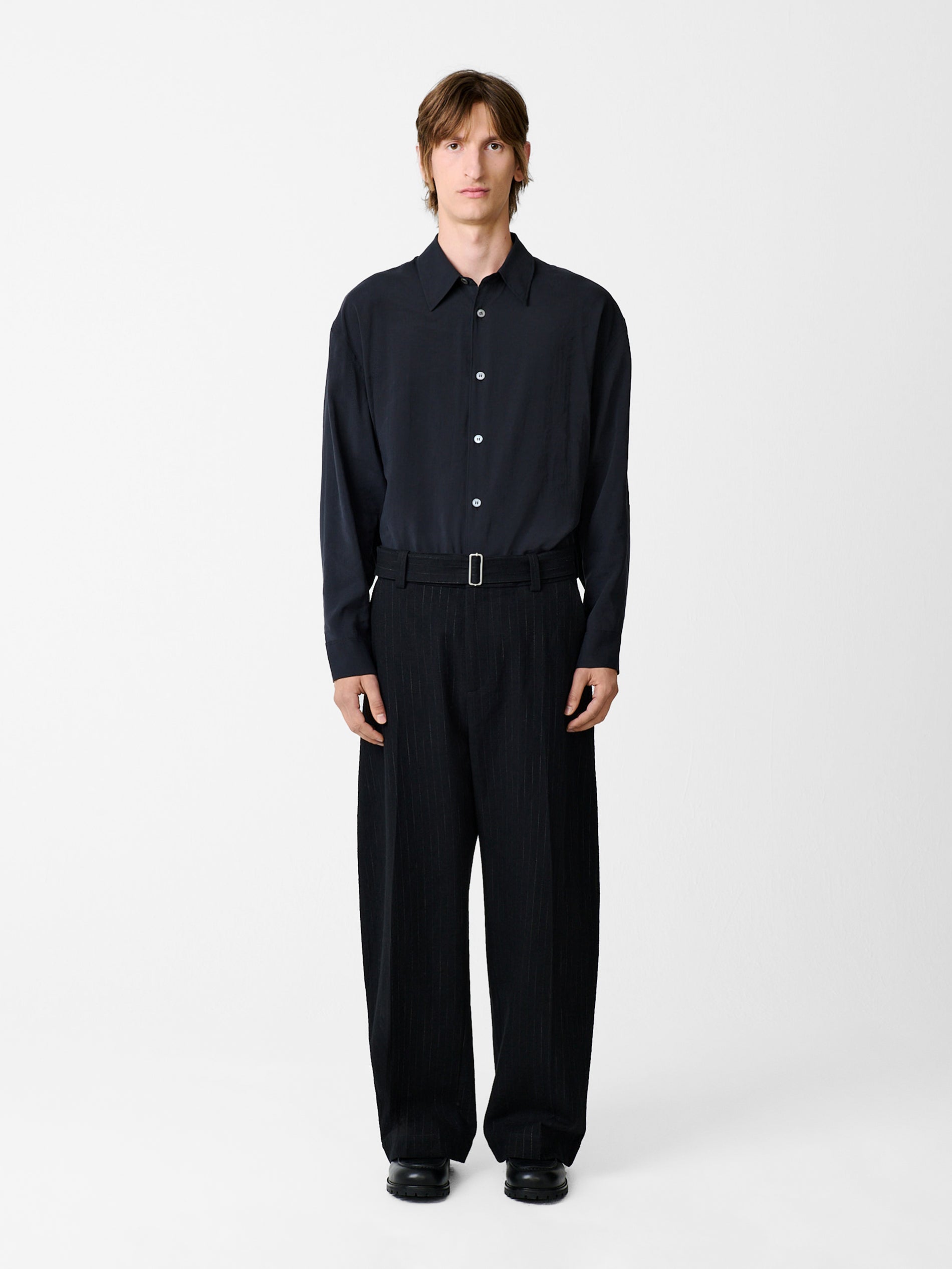 Strike Shirt in Darkest Navy - Studio Nicholson