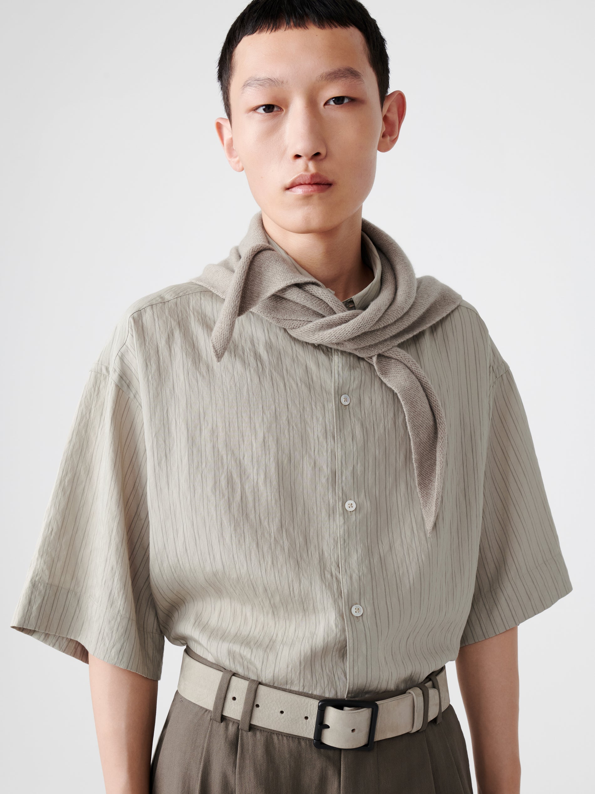 Sorono Shirt in Pebble Black