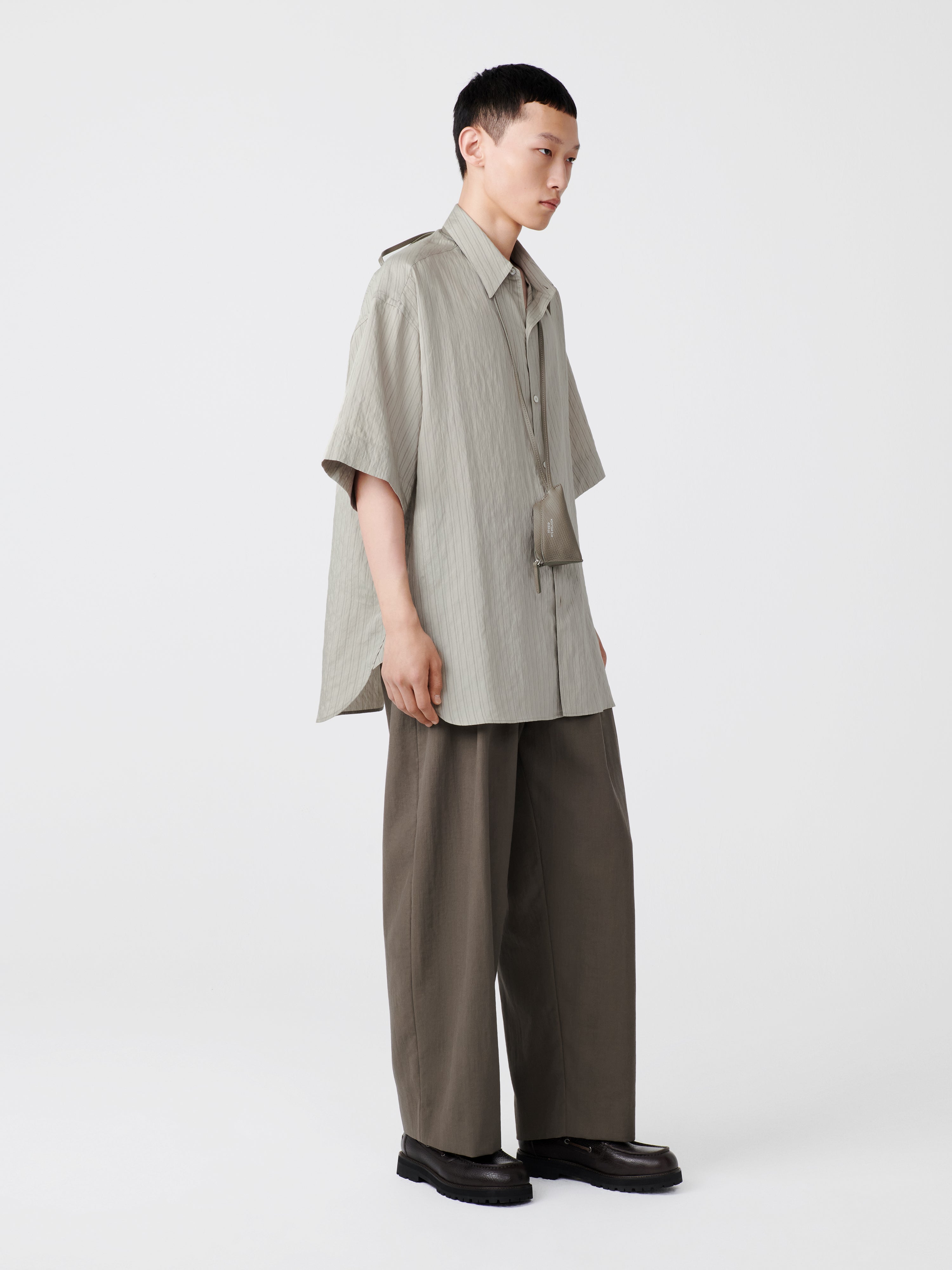 Sorono Shirt in Pebble Black– Studio Nicholson