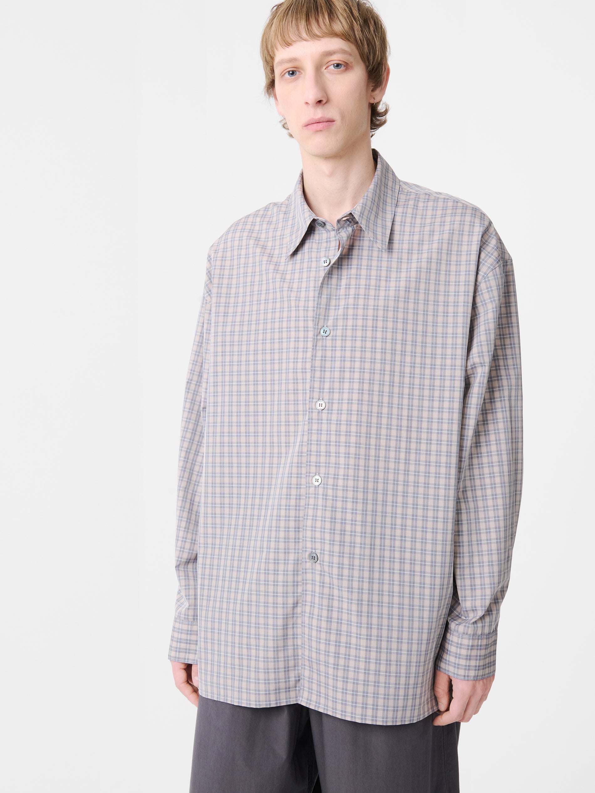 Strike Check Shirt in Multi - Studio Nicholson