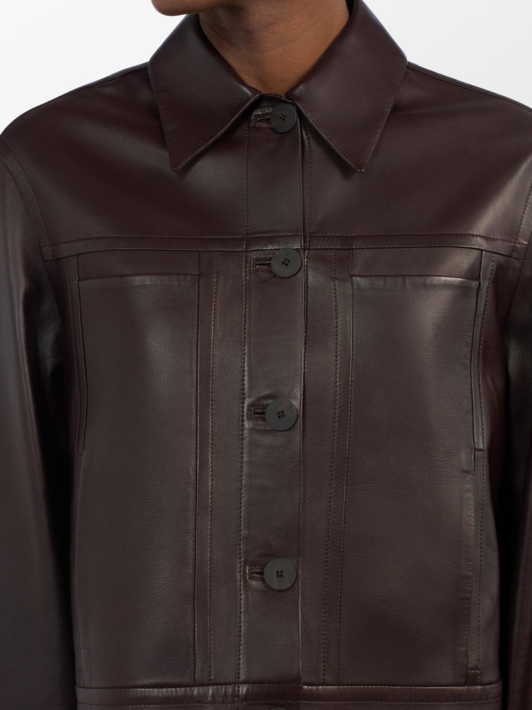 Tahoe Leather Jacket in Rye