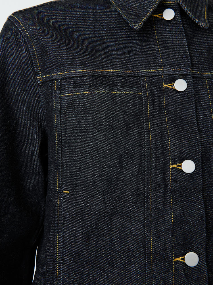 Tahoe Italian Denim Jacket in Black