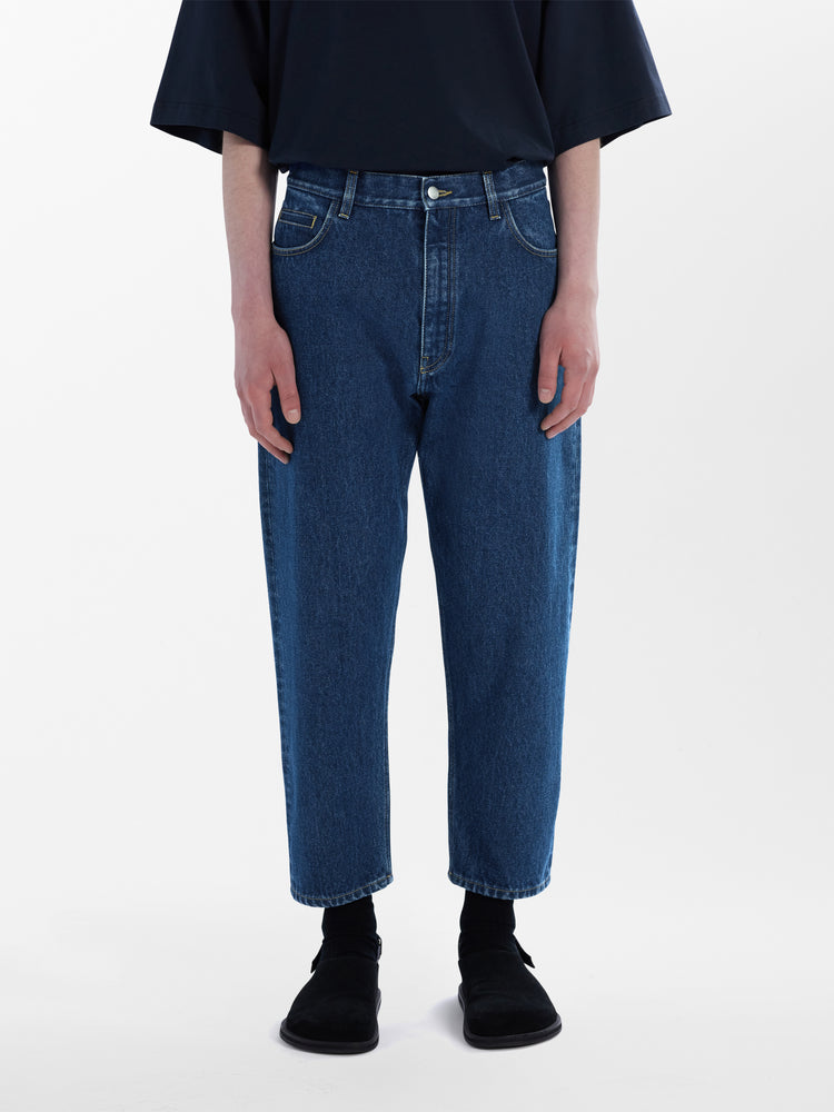 Tannaro Washed Denim Pant in Indigo