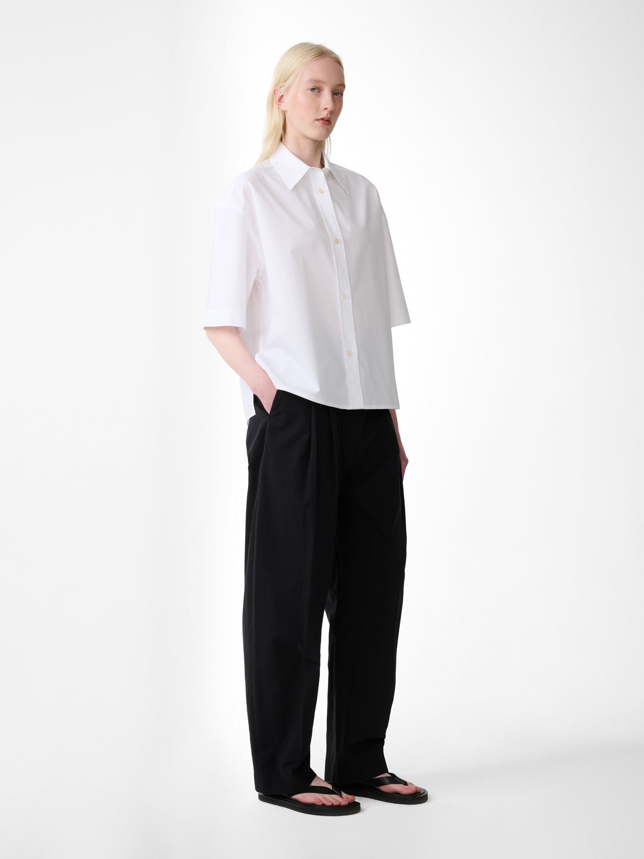 Tocoa Short Sleeve Shirt in White
