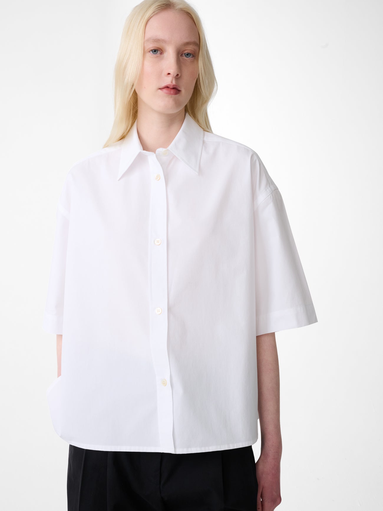 Tocoa Short Sleeve Shirt in White