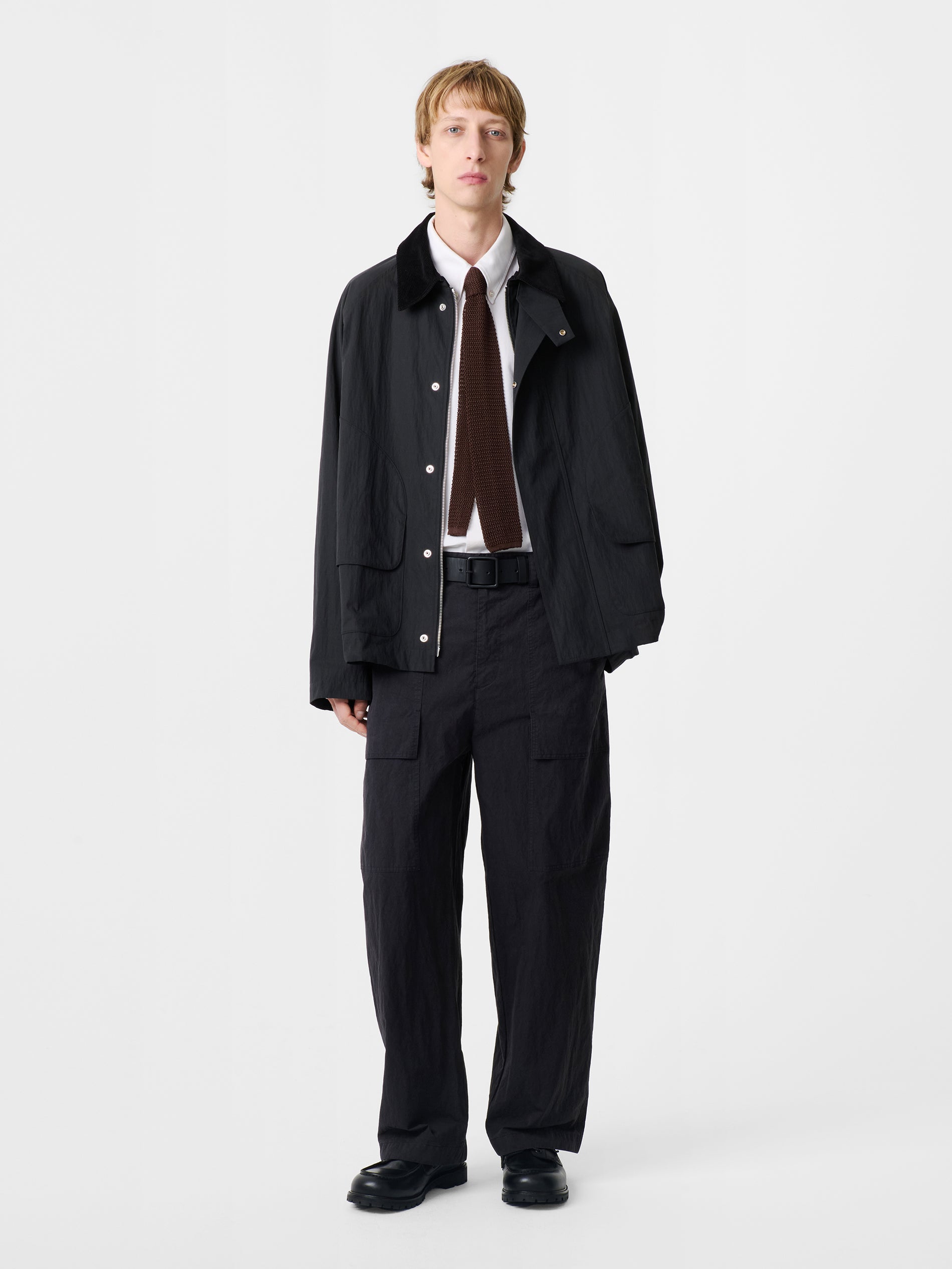 Towa Jacket in Washed Black - Studio Nicholson