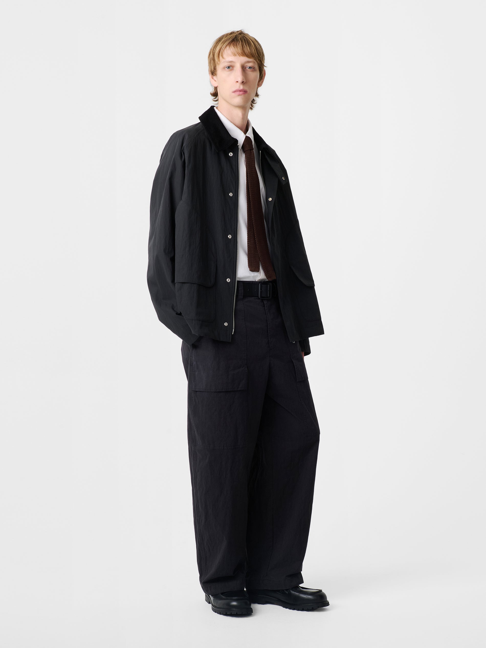 Towa Jacket in Washed Black - Studio Nicholson