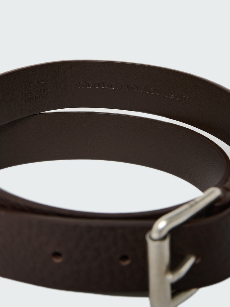 Trieste Grain Leather Belt in Espresso