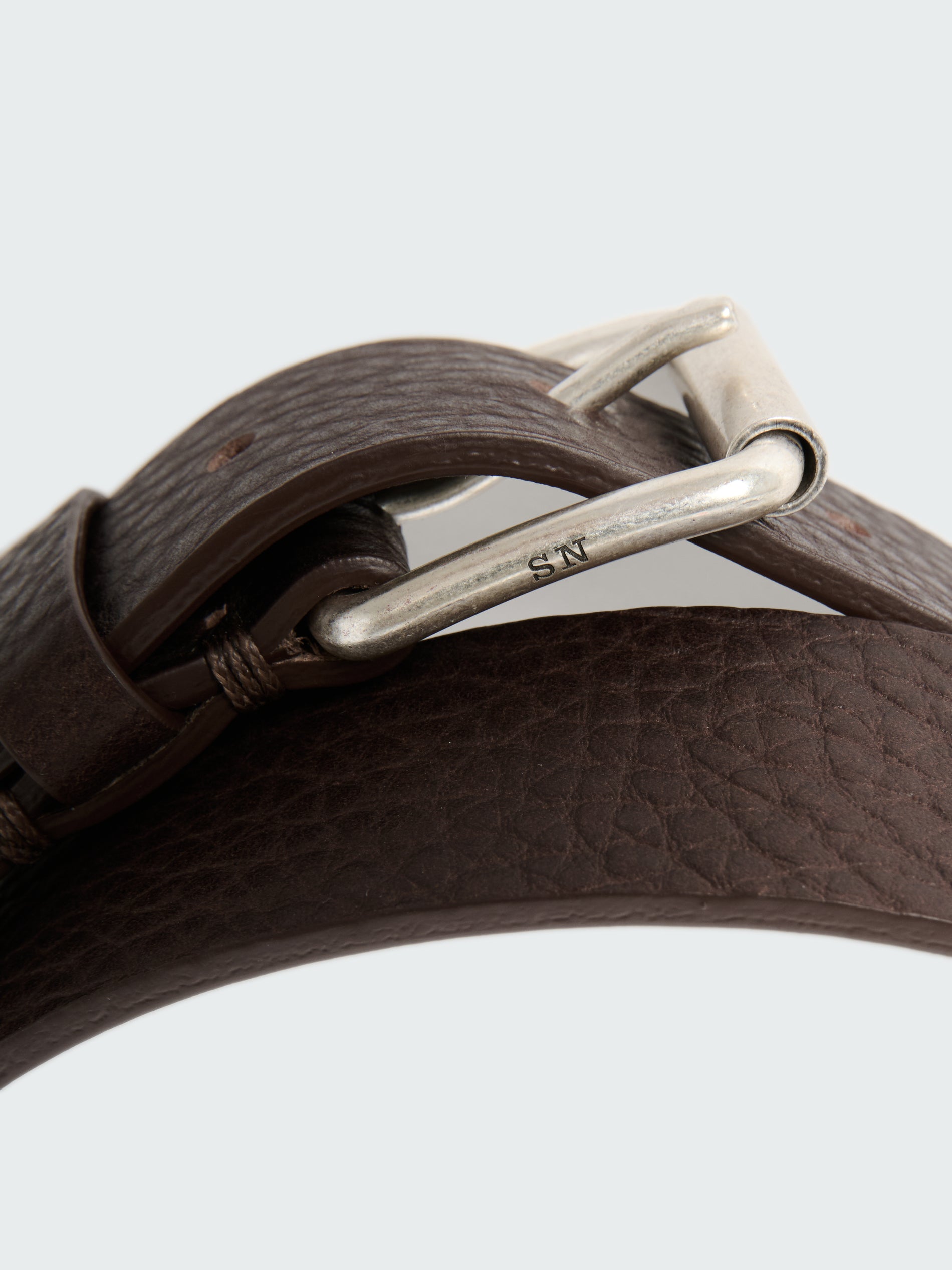 Trieste Grain Leather Belt in Espresso