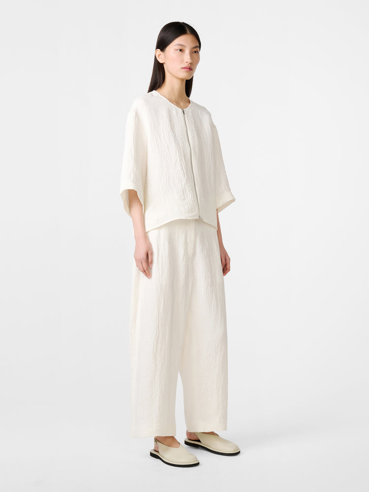 Tuttle Linen Shirt in Parchment