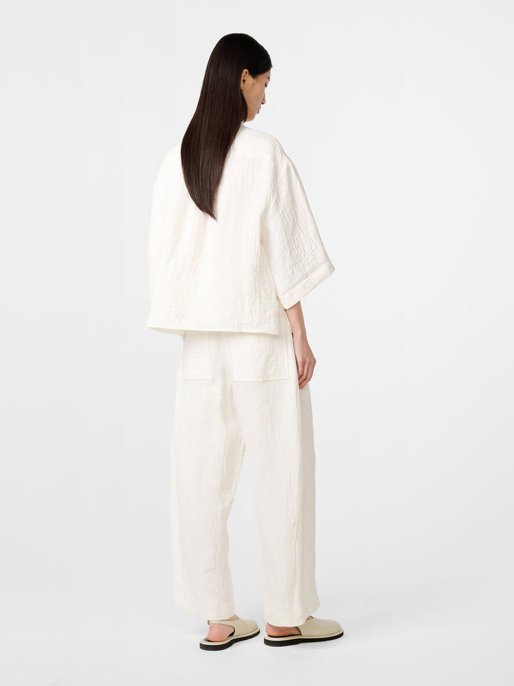 Tuttle Linen Shirt in Parchment