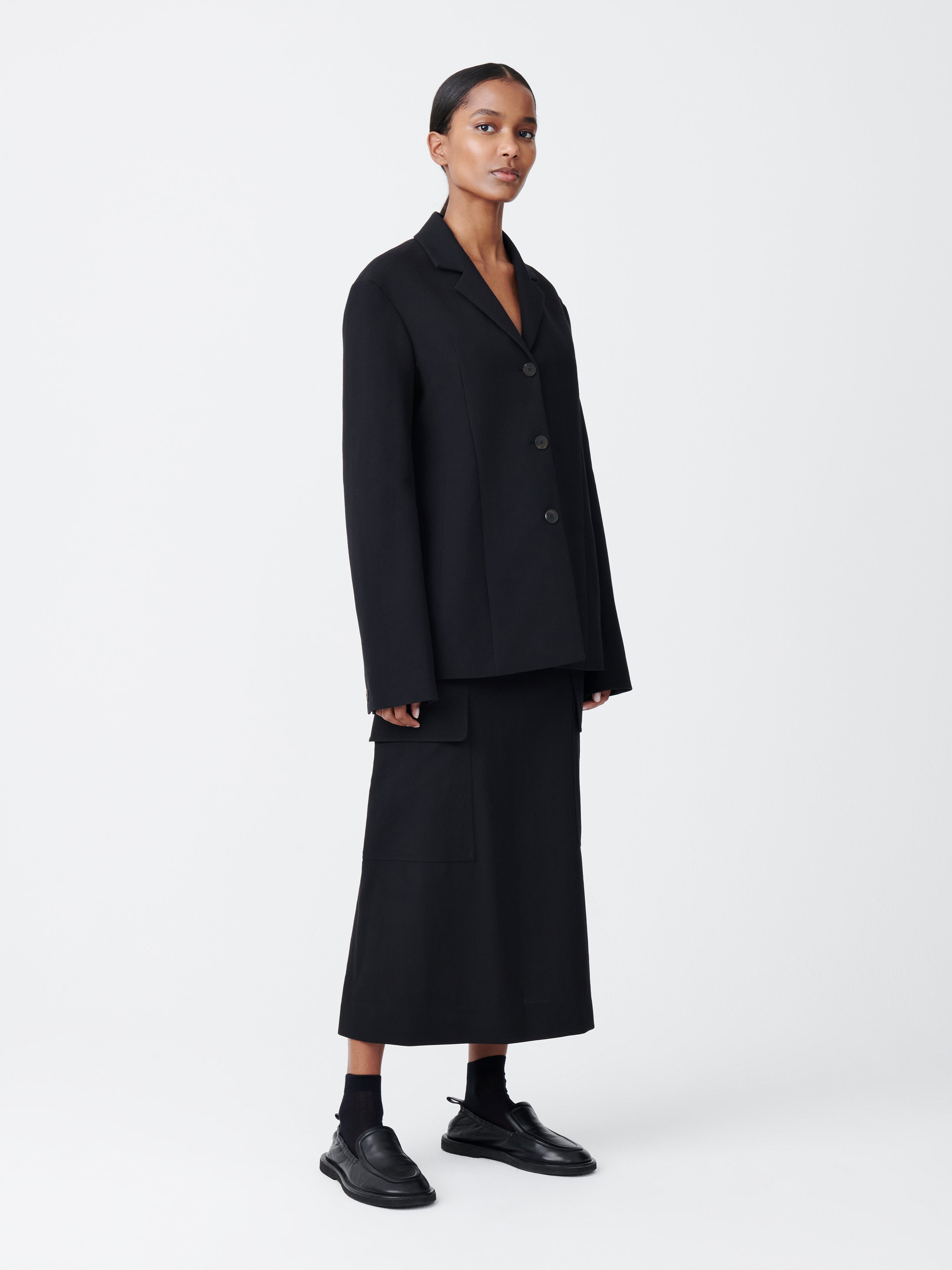 ミニスカート STUDIO NICHOLSON Women Mini Skirts FUSESNW1597 BLACK Black Tyrell Skirt in Black– Studio Nicholson