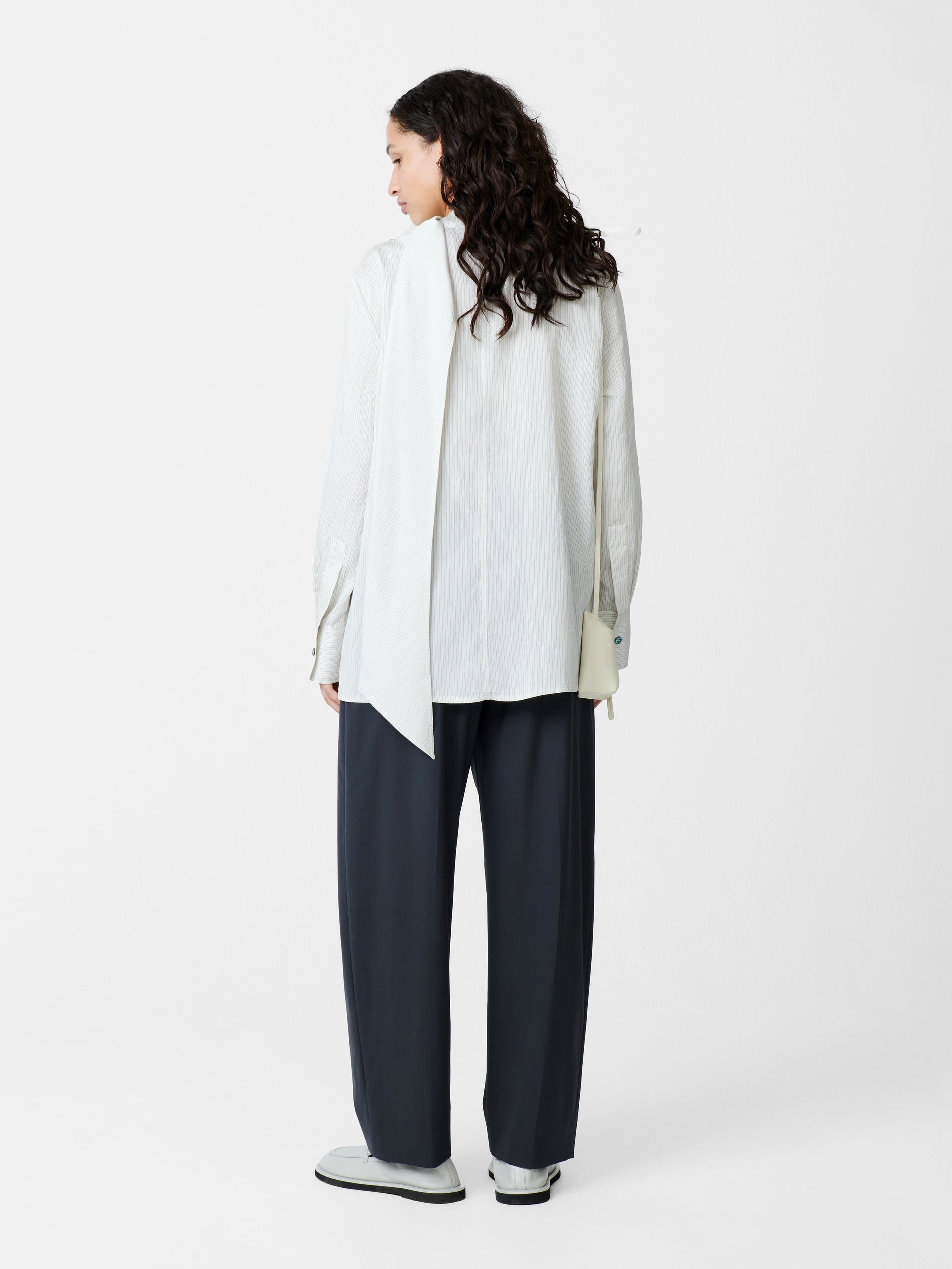Utah Top in Black / White Stripe - Studio Nicholson