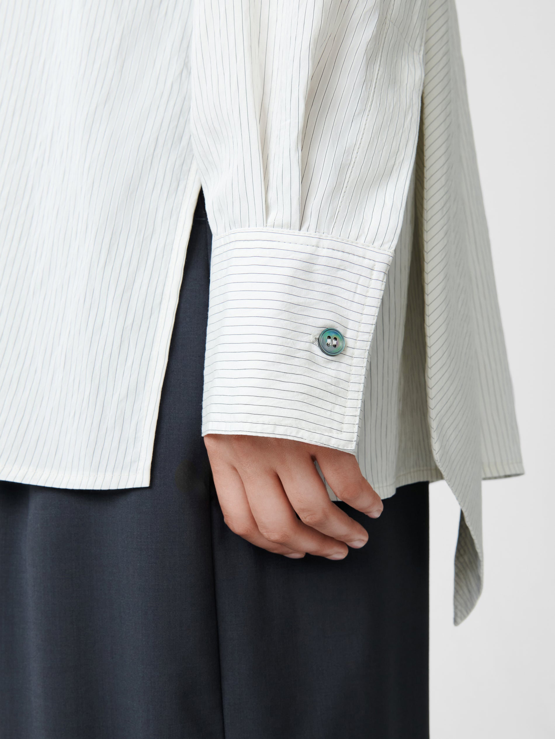 Utah Top in Black / White Stripe - Studio Nicholson