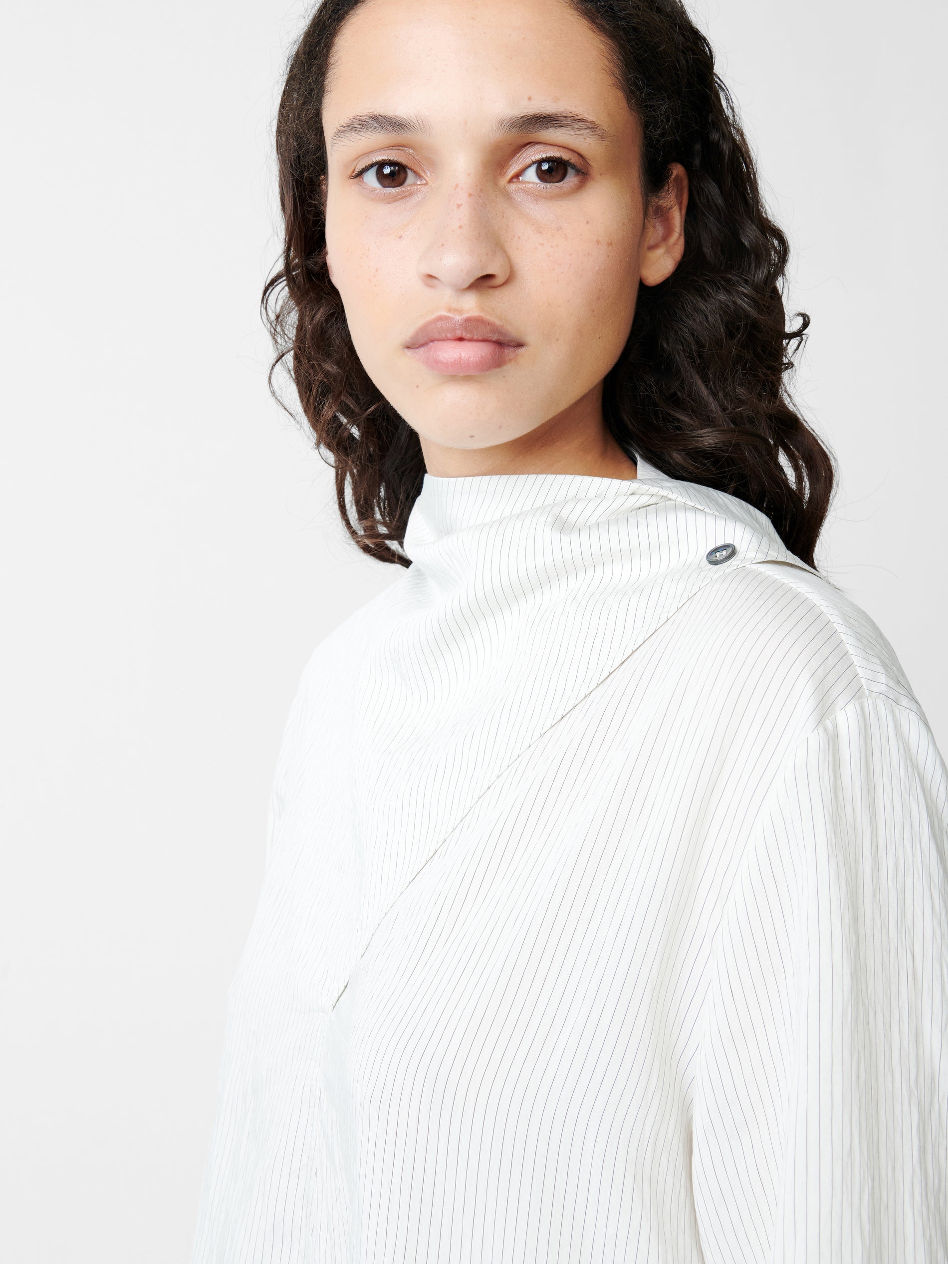 Utah Top in Black / White Stripe - Studio Nicholson