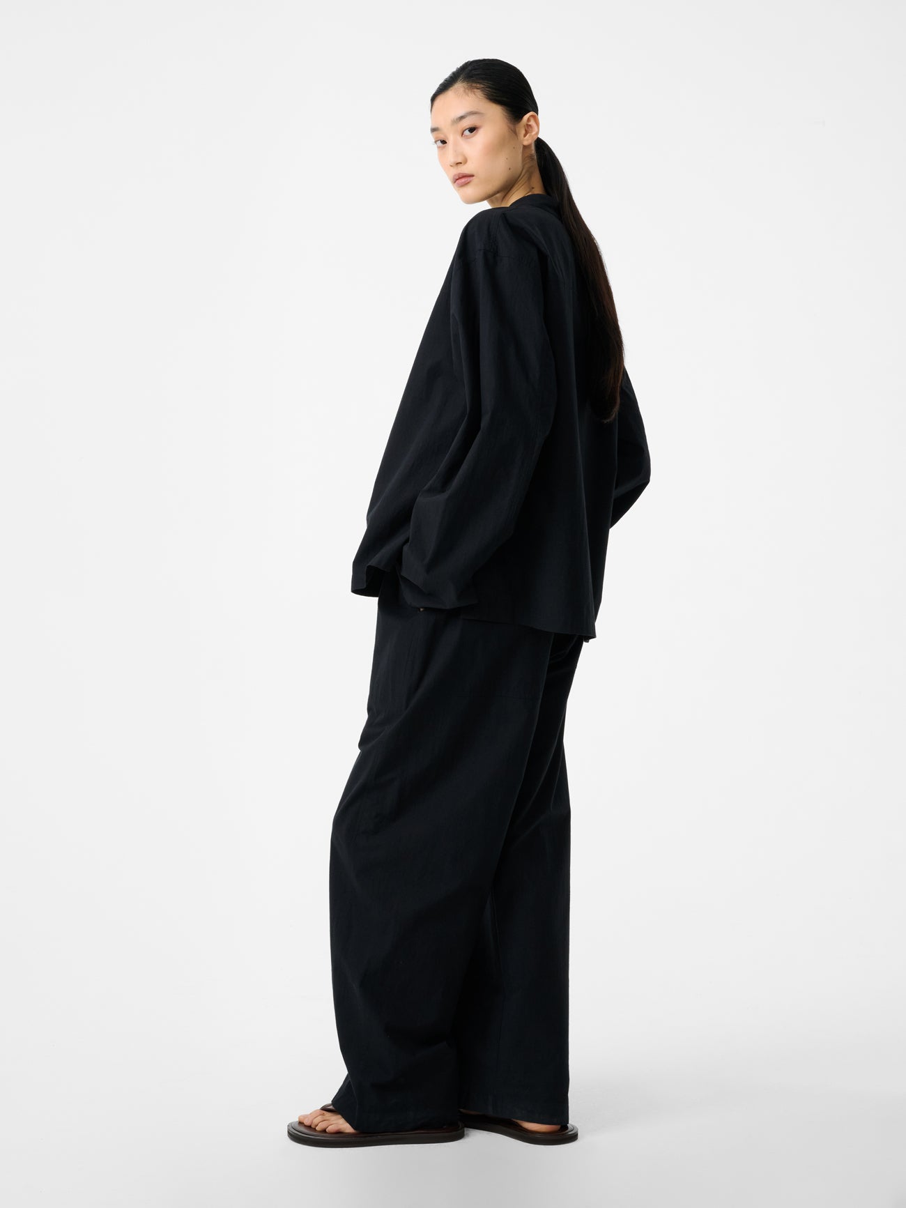Vega Shirt in Black - Studio Nicholson