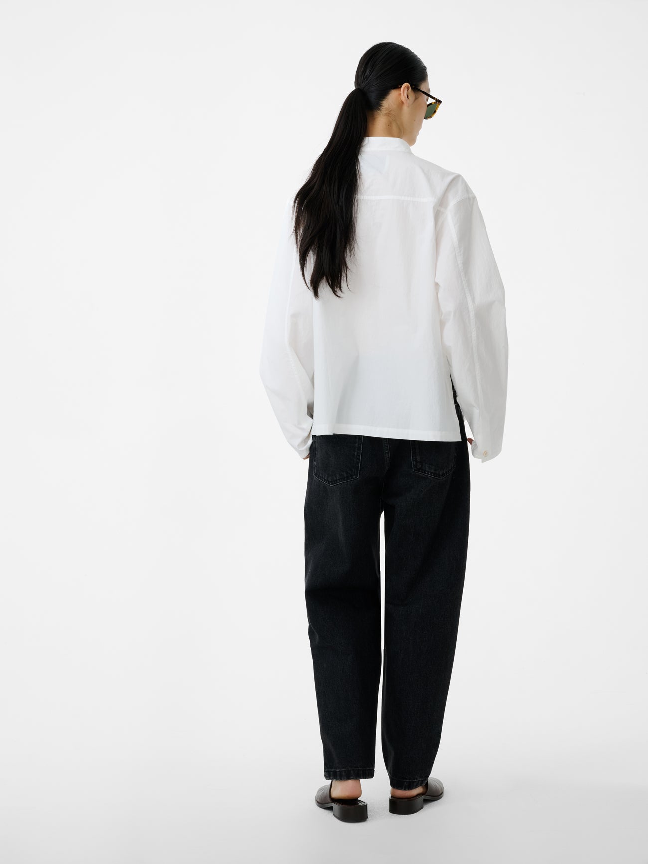 Vega Shirt in Optic White - Studio Nicholson