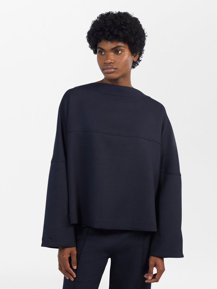 Velho Compact Top in Darkest Navy