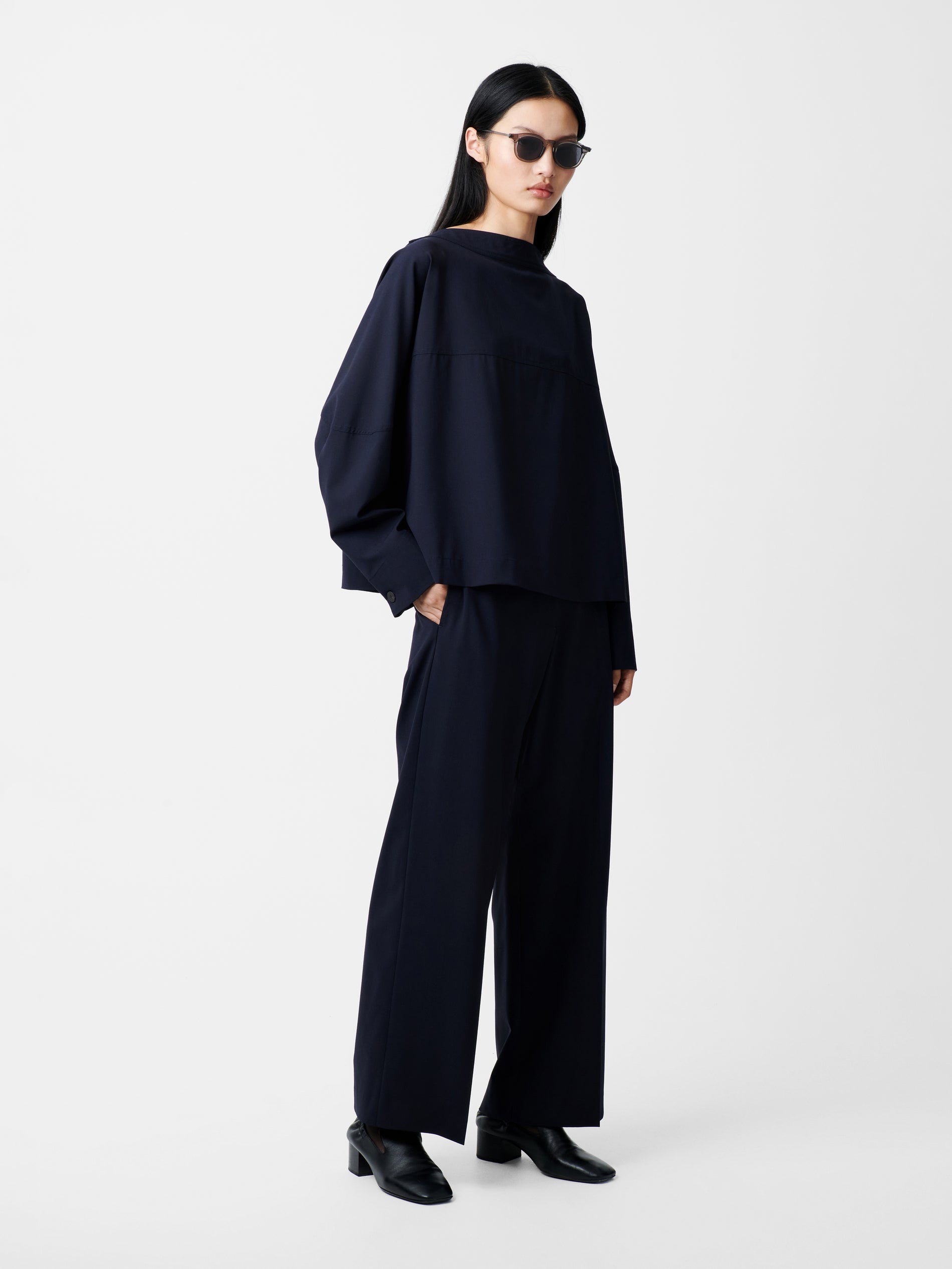 Velho Top in Darkest Navy - Studio Nicholson