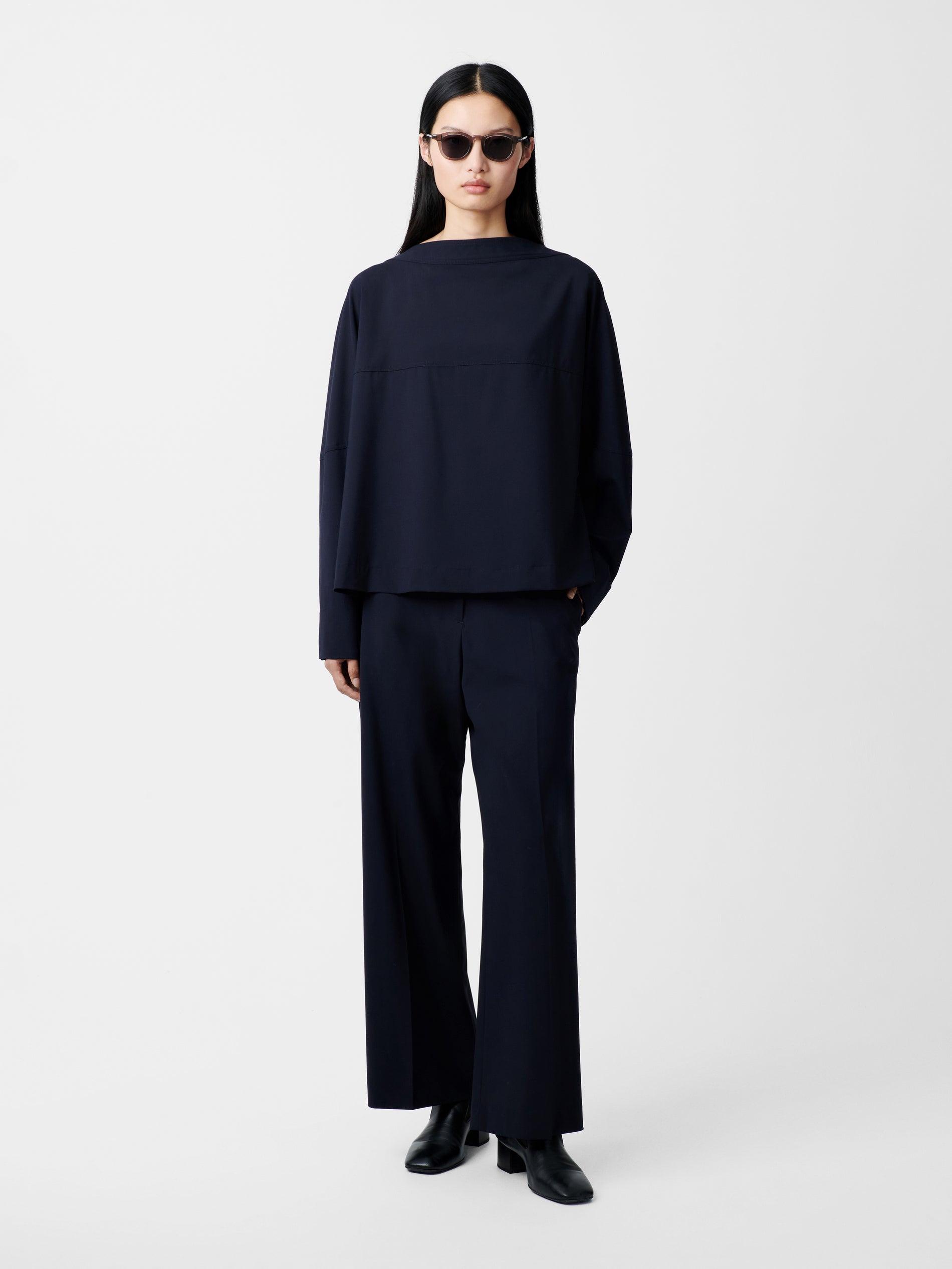 Velho Top in Darkest Navy - Studio Nicholson