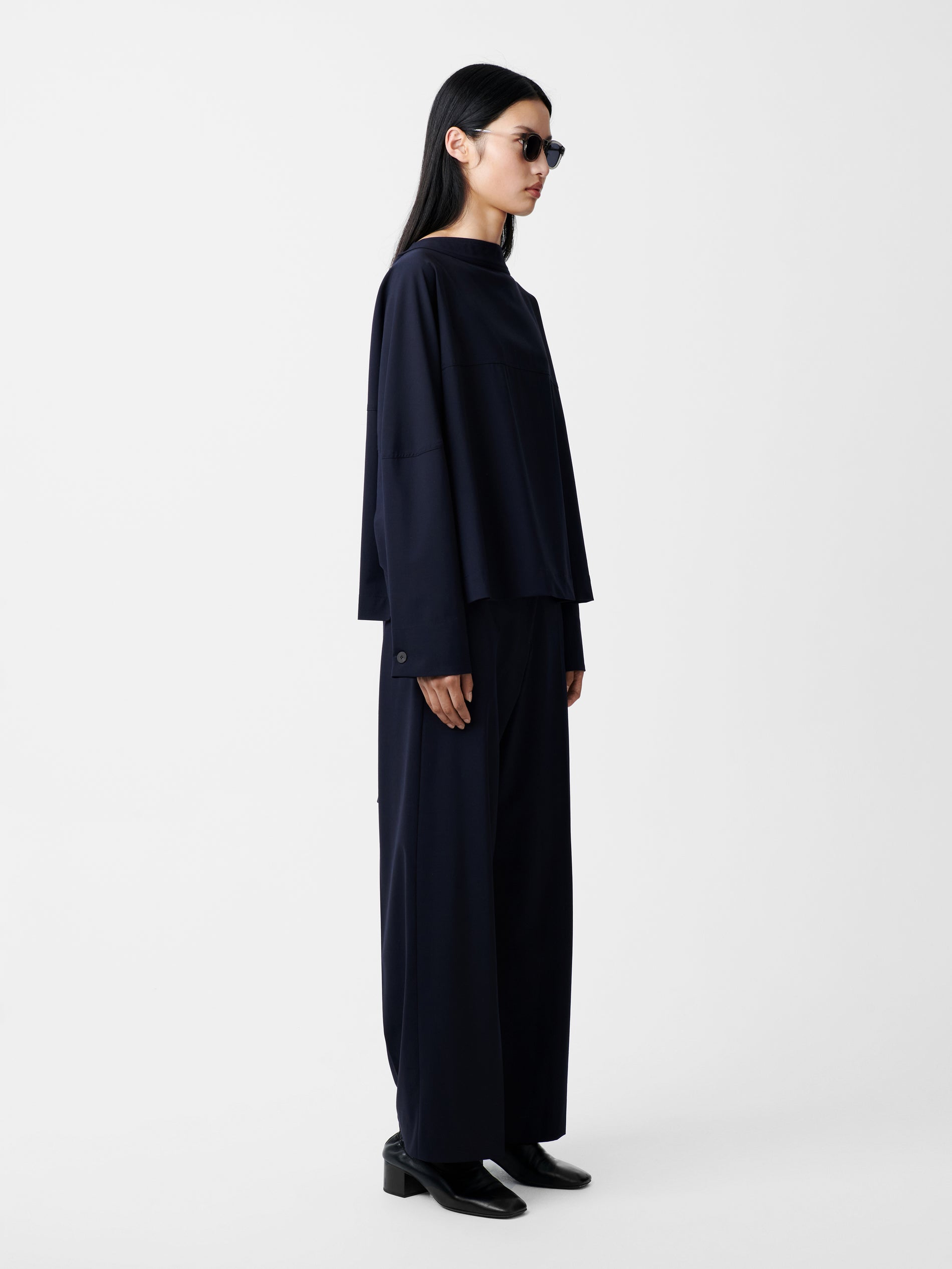 Velho Top in Darkest Navy - Studio Nicholson