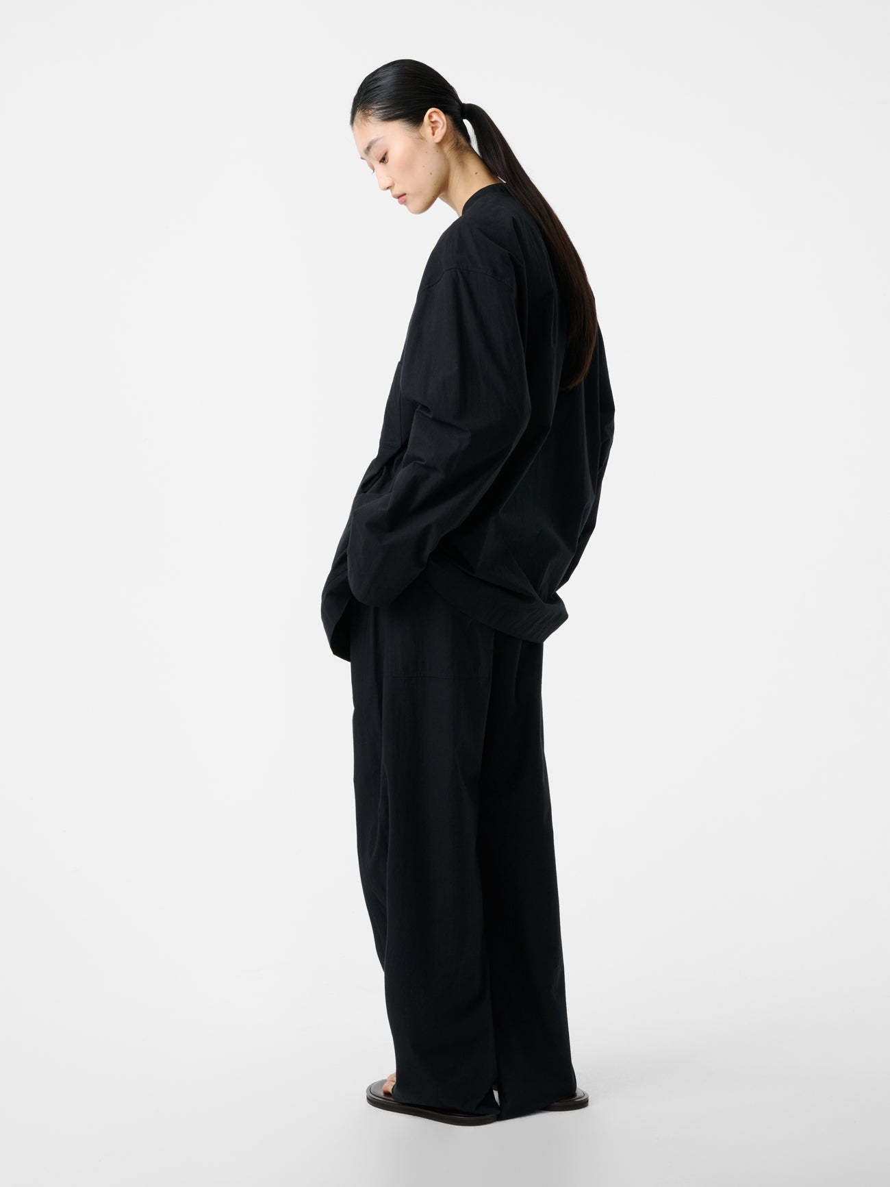 Ventura Drawstring Pant in Black – Studio Nicholson