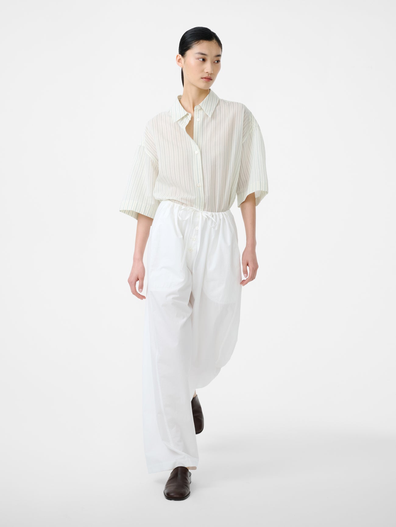 Ventura Pant in Optic White - Studio Nicholson