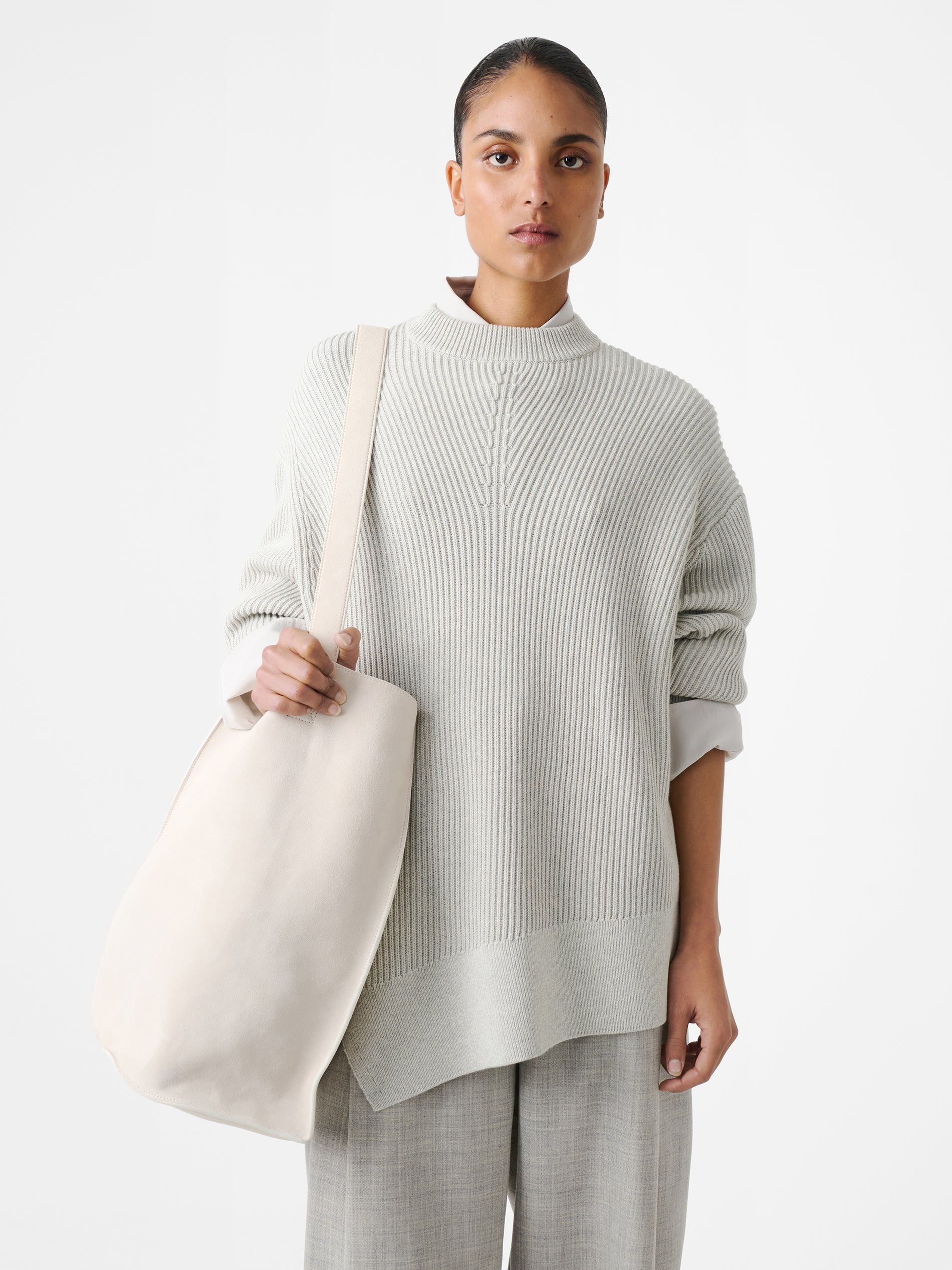 Verda Knit in Grey Marl - Studio Nicholson