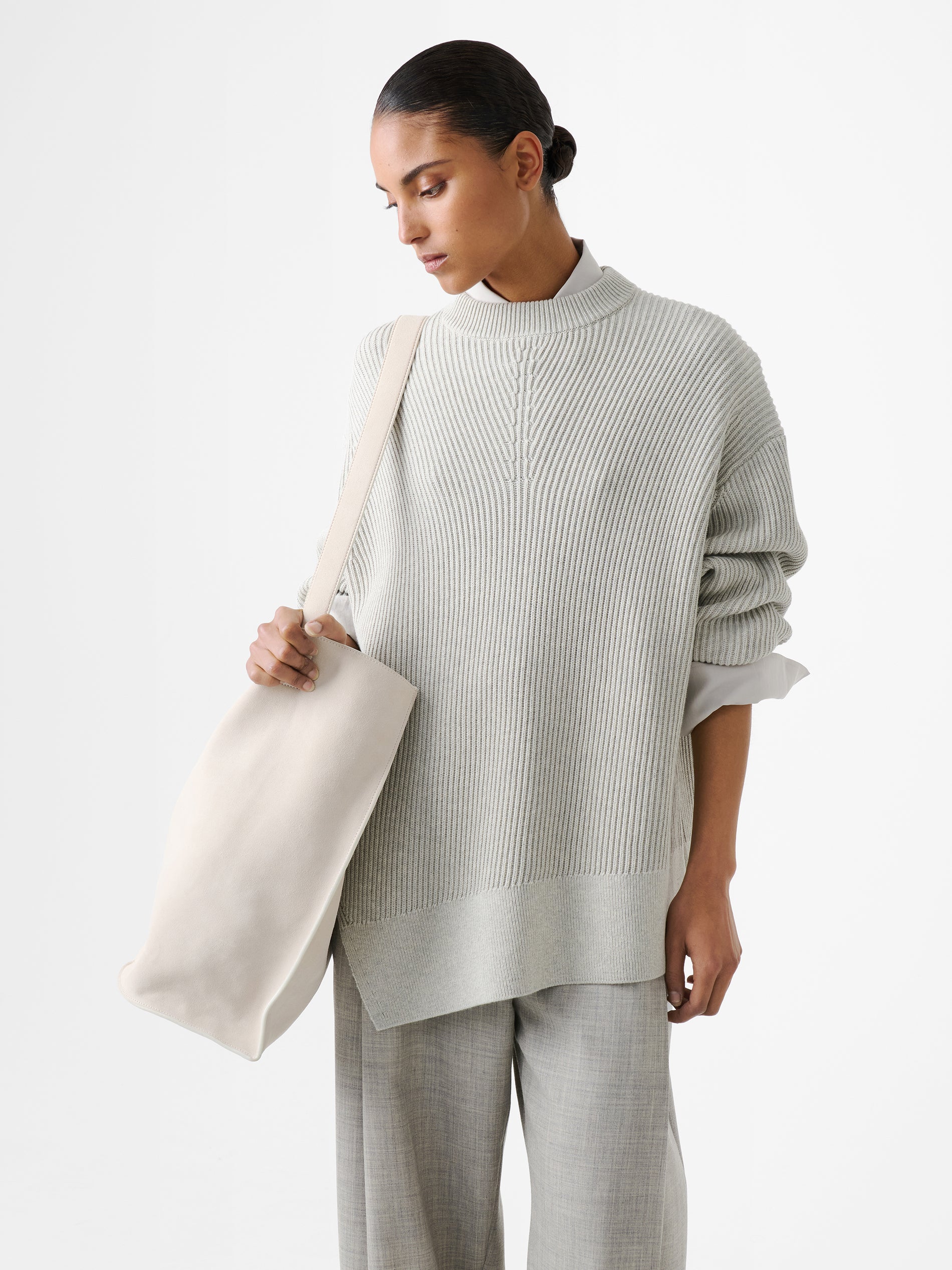 Verda Knit in Grey Marl - Studio Nicholson