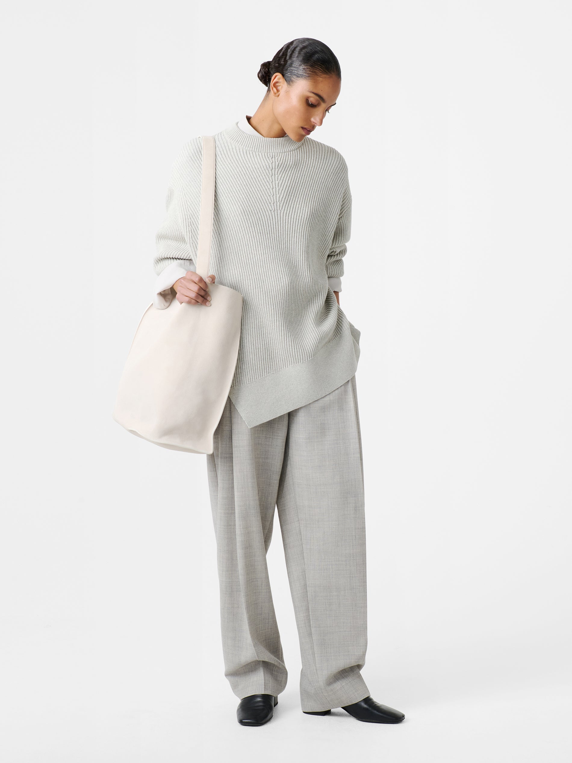 Verda Knit in Grey Marl - Studio Nicholson