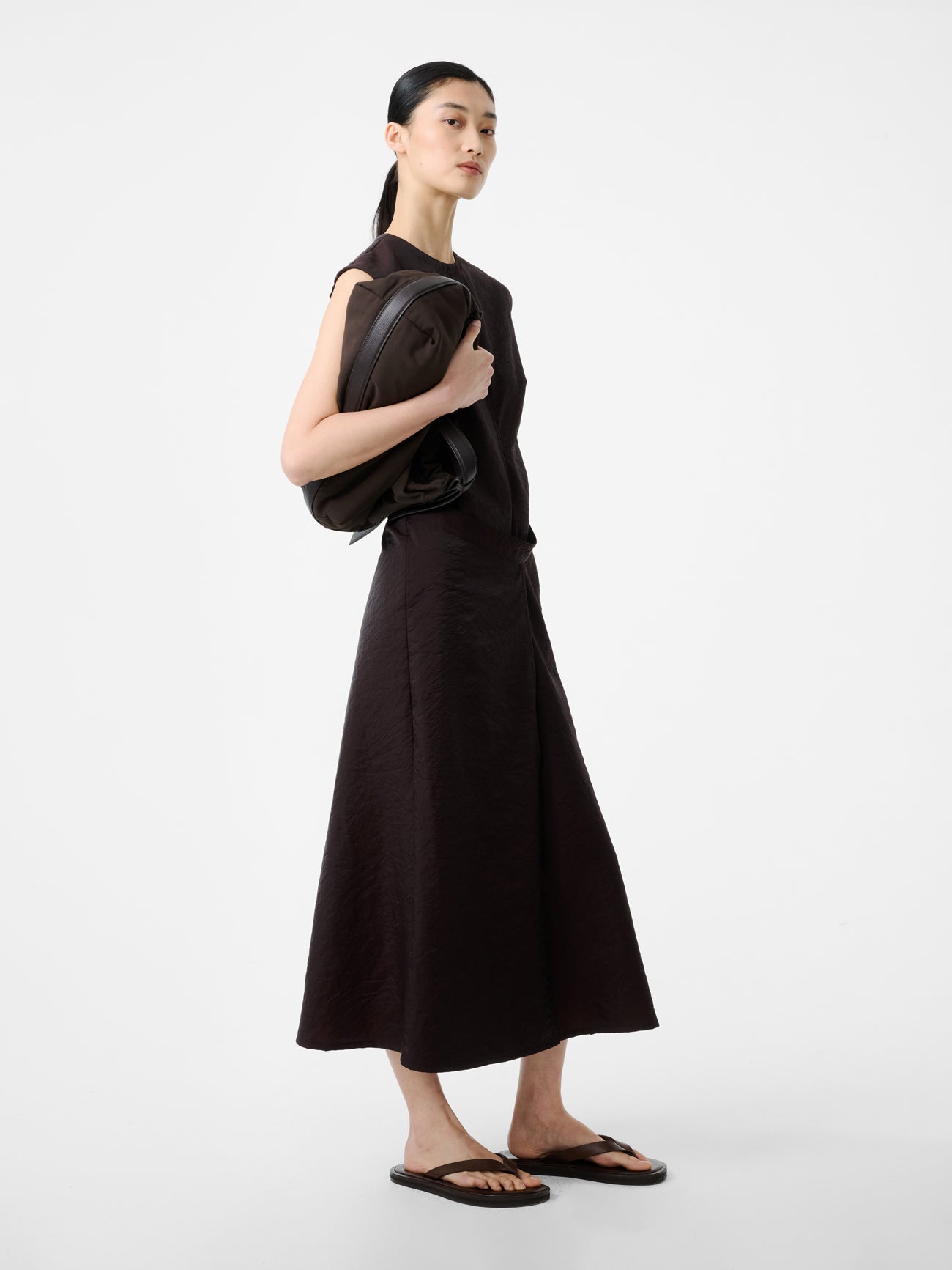 Verve Dress in Cocoa - Studio Nicholson