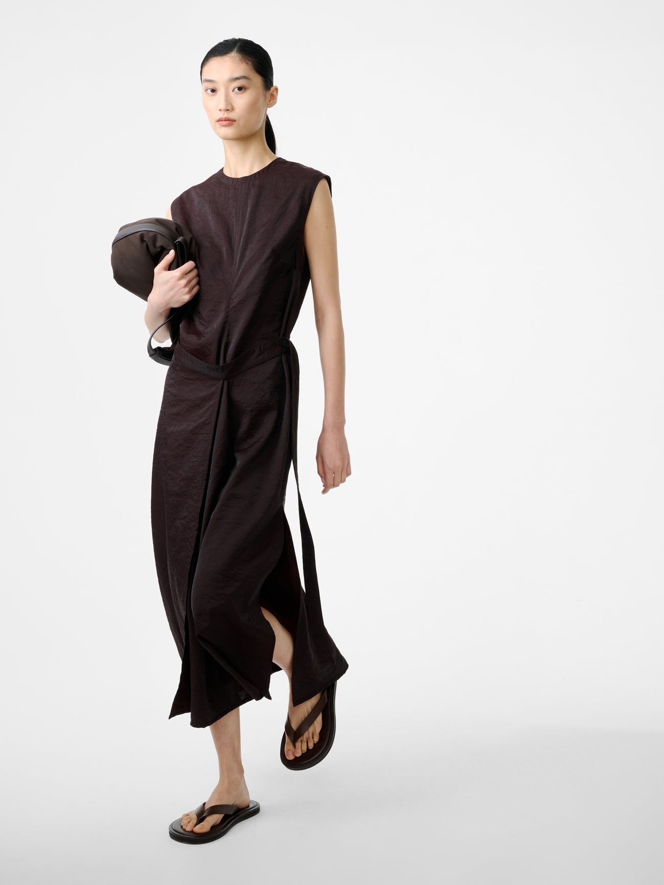 Verve Dress in Cocoa - Studio Nicholson