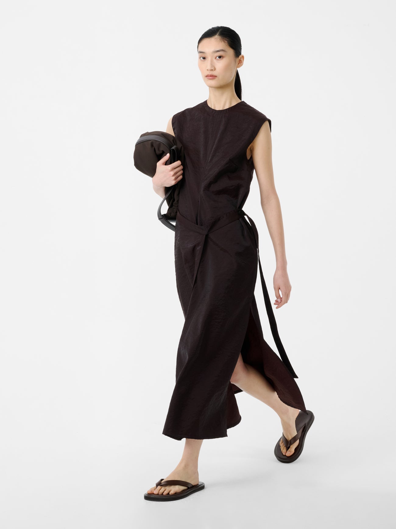 Verve Dress in Cocoa - Studio Nicholson