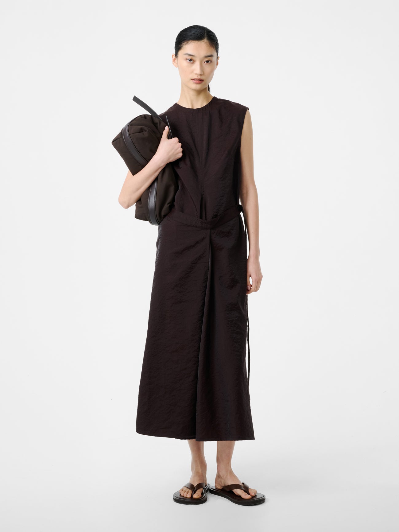 Verve Dress in Cocoa - Studio Nicholson