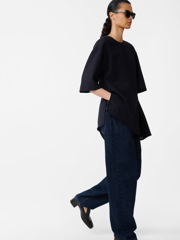 Vichy Top in Darkest Navy