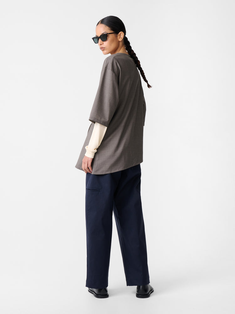 Vichy Top in Melange