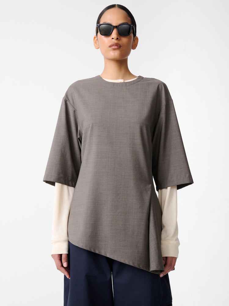 Vichy Top in Melange