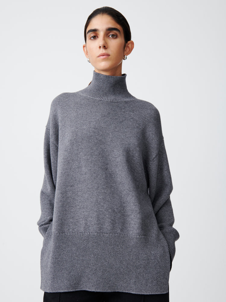 Viere Knit in Grey Marl