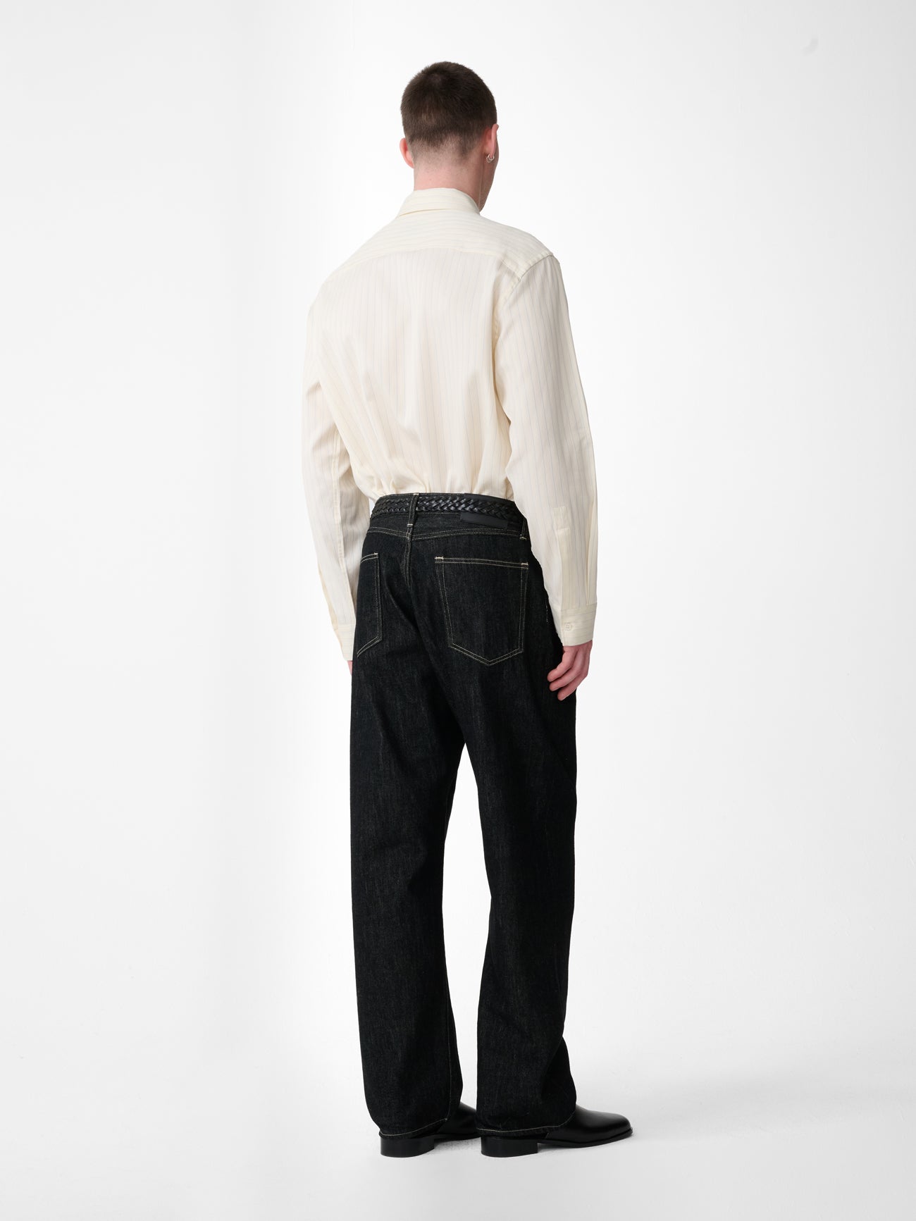View Shirt in Blue Pinstripe