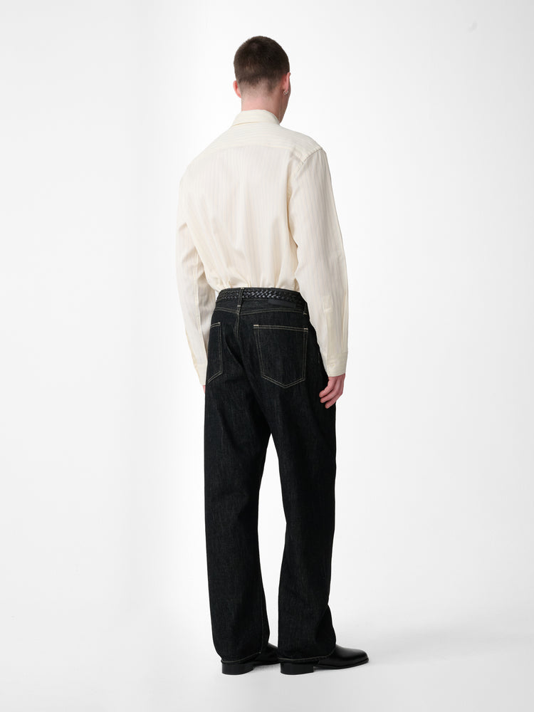 View Shirt in Blue Pinstripe