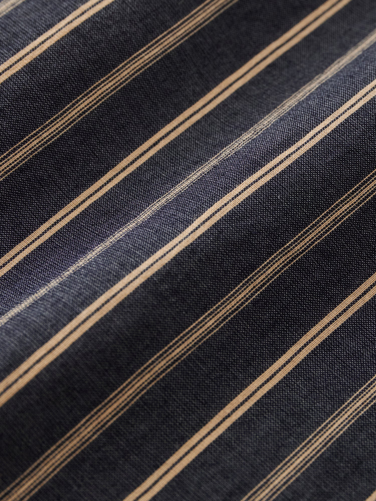 View Shirt in Indigo Stripe - Studio Nicholson