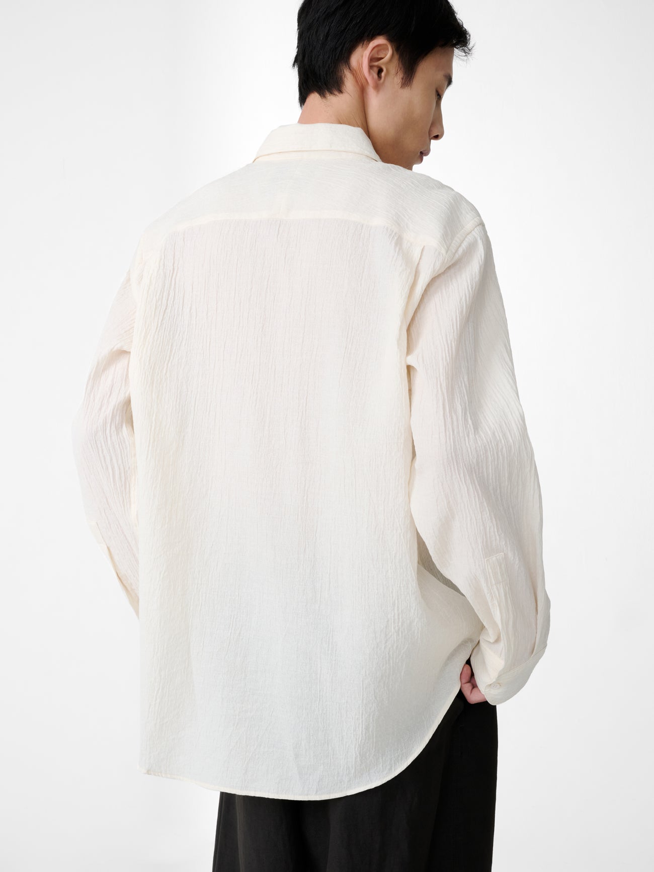 View Matelasse Shirt in Milk