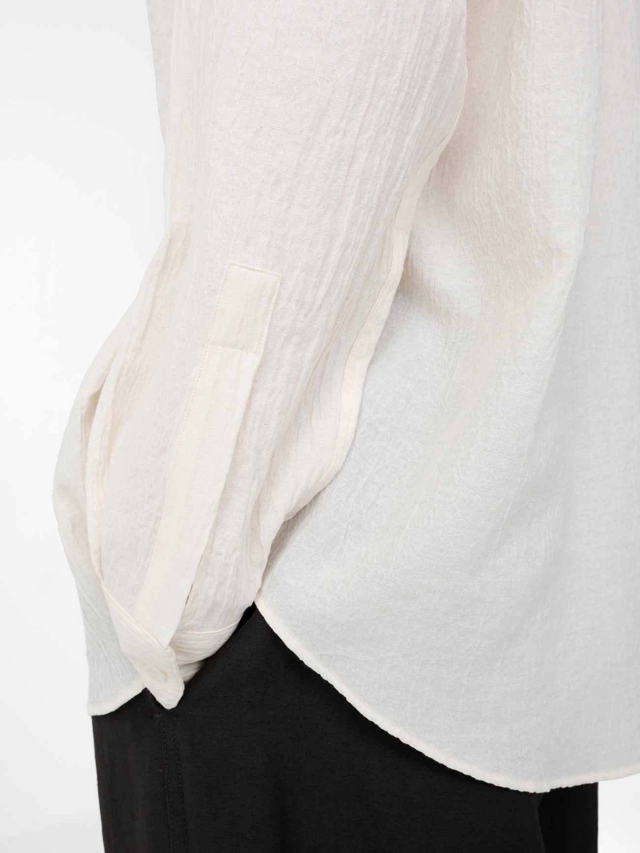 View Matelasse Shirt in Milk