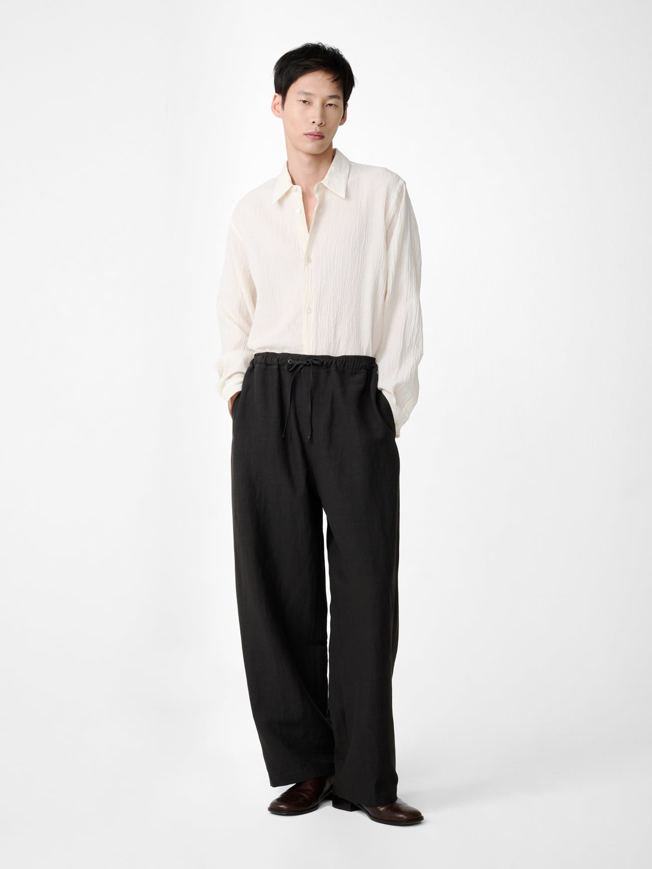 View Matelasse Shirt in Milk