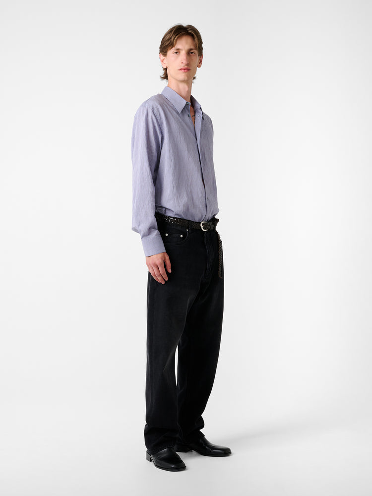 View Shirt in LIilac Stripe