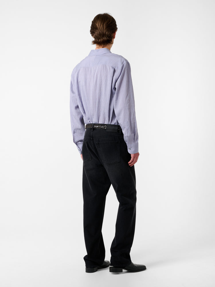 View Shirt in Lilac Stripe