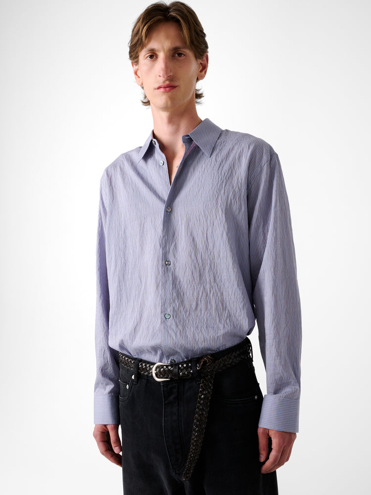 View Shirt in Lilac Stripe